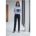 Ladies Reims Tailored Fit Stretch Trouser - Black